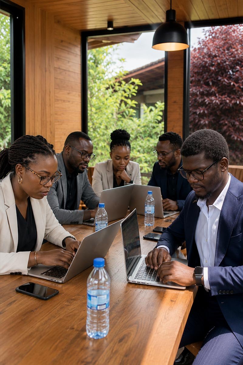 Chercheurs en discussion